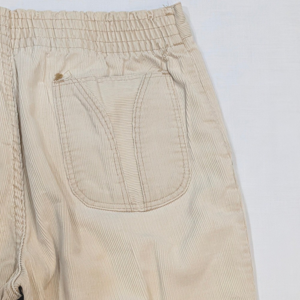 Vintage Wrangler Tan Corduroy Pants 34x34 Made in USA Talon Zip 7M502 Beige